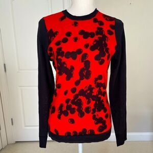The Limited Black and Red Color Pop Sweater